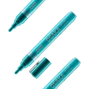 Osaka, acrylic marker, green