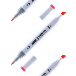 Twin 508, alcohol marker, dual, fluorescent coral red, 121