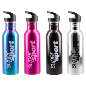 Alu Sport, water bottle, steel, 750ml, mix
