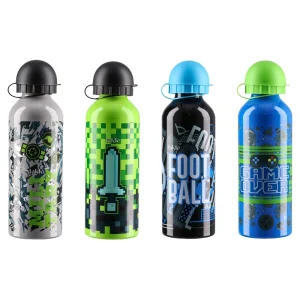 Alu Flowy Class, water bottle, aluminium, boy, 500ml, mix