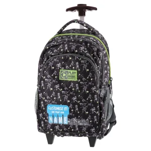 Trolley, backpack with wheels, Football