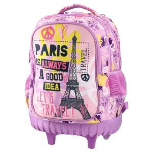 Urban, backpack with wheels, Paris Smile