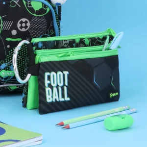 Alternative view of XL3, pencil bag, Neon Football