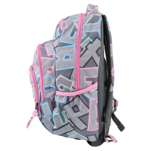 Alternative view of Cosmo, backpack ergo, Letters