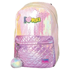 Pop fashion, backpack, I love you