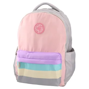 Pop fashion, backpack, Pastel stripe