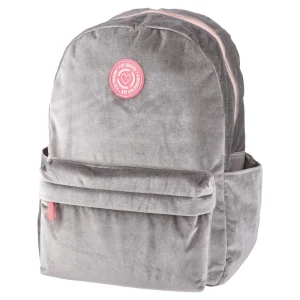 Pop fashion, backpack, Grey velvet
