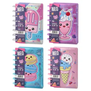 Disc 100, notebook with spiral, A5, line, 100 sheets,  Ice Cream