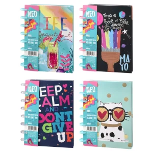 Disc 100, notebook with spiral, A5, line, 100 sheets,  Colorful