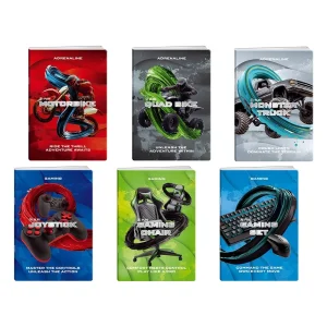 Premium 50, notebook with UV varnish, A5, blank, 50 sheets, Game