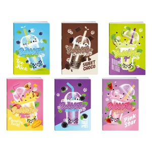 Premium 50, notebook with UV varnish, A5, blanco, 50 sheets, Bubble tea