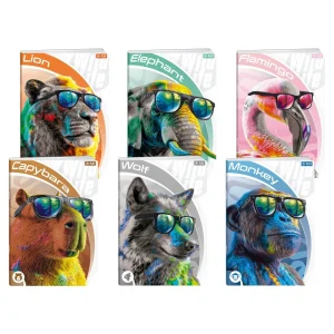 Premium 40, notebook, A4, squares, 40 sheets, Wild life