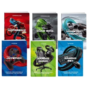 Premium 50, notebook with UV varnish, A4, line, 50 sheets, Game