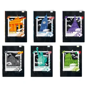 Premium 50, notebook with UV varnish, A5, line, 50 sheets, City by night