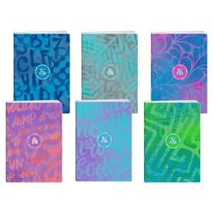 Premium 50, notebook with UV varnish, A4, double line, 50 sheets, All star