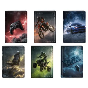 Premium 50, notebook with UV varnish, A5, double line, 50 sheets, Game