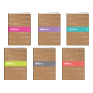 Premium 60, notebook with UV varnish, A5, blank, 60 sheets, Natural