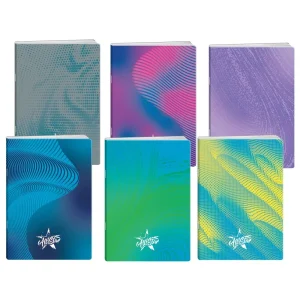 Premium 50, notebook with UV varnish, A4, double line, 50 sheets, All star