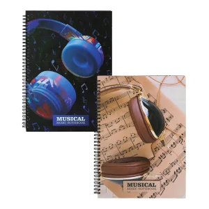 Musical, music notebook hard cover, A4, 80 sheet