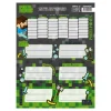 Literacy 210, stickers for notebook with a school timetable, boys