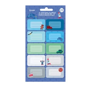 Literacy 130, stickers for notebook, boys, mix, 20pcs