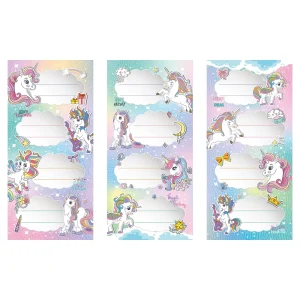 Literacy 510, stickers for notebook, girls, 12pcs