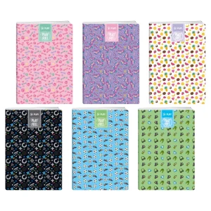 Tefto, notes, A6, squares, 80 sheets, Playfull