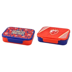 Foody, lunch box, plastic, Crvena zvezda, 1000ml, mix