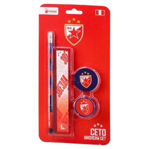 Seto, school set, Crvena zvezda, 4pcs