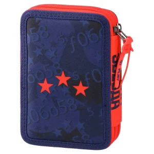 Alternative view of Double decker, full pencil case, 2 zipa, Crvena zvezda, Strike Line