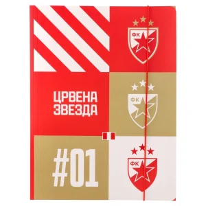 Apex 10, folder with elastic band, A4, Crvena zvezda