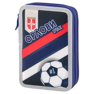 Double decker, full pencil case,2 zipa, FSS