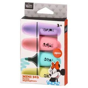 303 Mini, highligter, Minnie Mouse, mix, 4pcs