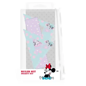 Smarty Set, ruler set in eva bag, Minnie Mouse, 15cm