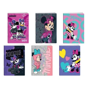 Premium 50, notebook with glitter, Minnie Mouse, A5, double line, 50 sheets