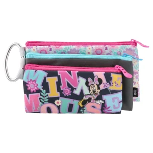XL3, pencil bag, Minnie Mouse, Flowers