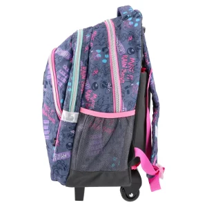Alternative view of Trolley, backpack with wheels, Minnie Mouse, Doodles