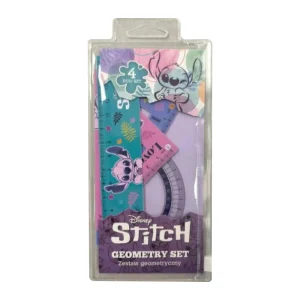 Smarty Set, ruler set in eva bag, Stitch, 15cm