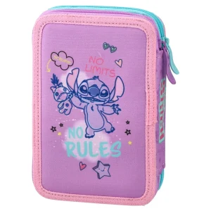 Alternative view of Double decker, full pencil case, 2 zippers, Stitch