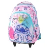 Trolley, backpack with wheels, Stitch, Cute