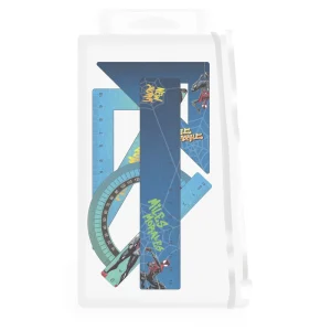 Smarty Set, ruler set in eva bag, Spiderman, 15cm