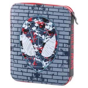 Alternative view of Double grande, full pencil case, Spider-Man, Military