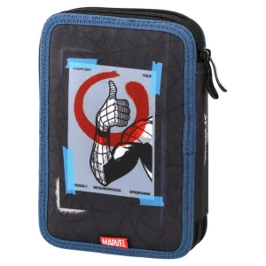 Alternative view of Double decker, full pencil case, 2 zippers, Spiderman
