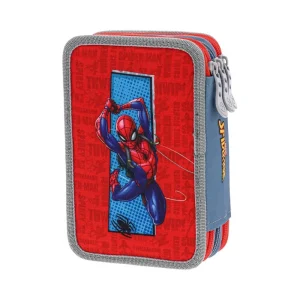 Alternative view of Triple decker, full pencil case, 3 zipa, Job for Spider-man