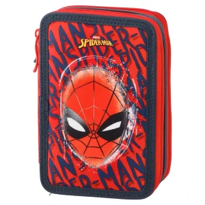 Triple decker, full pencil case, 3 zippers, Spider-Man, Urban