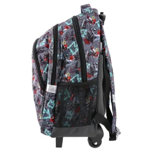 Alternative view of Trolley, backpack with wheels, Spider-Man, Graffity