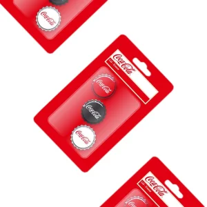 Lid, eraser, cap, Coca Cola, 3pcs