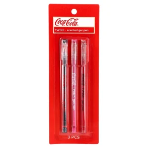 Twink, gel pen, neon, Coca Cola, 3pcs