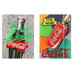 Apex 10, filebox with elastic band, A4, Coca Cola