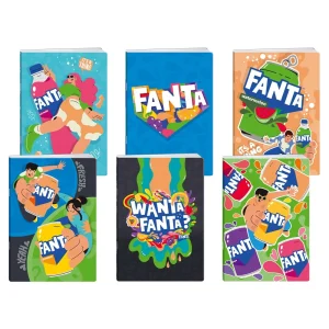 Premium 50, notebook with UV varnish, Fanta, A4, blanco, 50 sheets